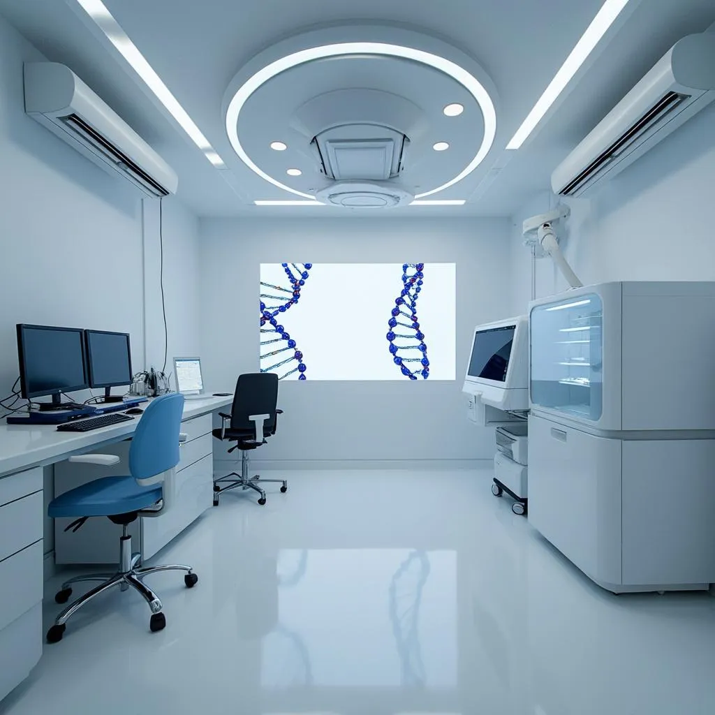 Sala de secuenciación genética